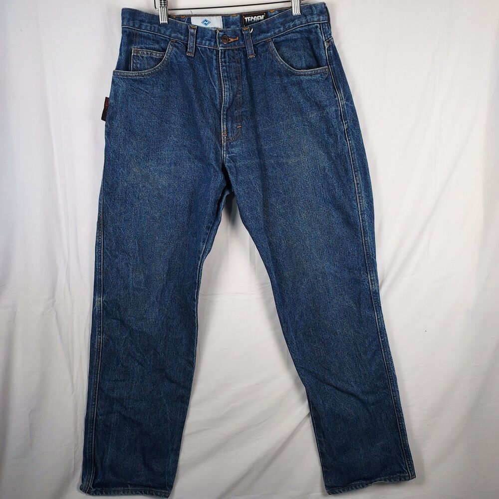 Tecgen Select FR Jeans 34x32 Blue Flame Resistant National Safety Apparel